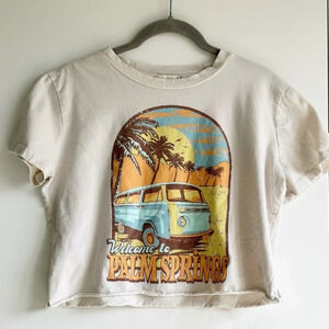 Altar’d State Cropped Palm Springs T Shirt Size Medium Boho Bohemian Hippie